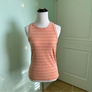 Madewell Salmon Pink Stripe Tank